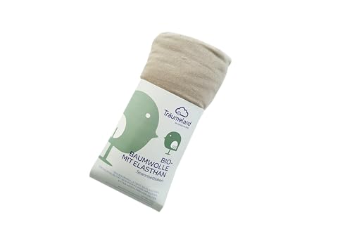 Träumeland Fitted Sheet Organic Cotton with Elastane Anthracite 100 x 100 cm