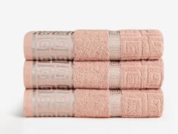 GC GAVENO CAVAILIA Towels Bath Sheets 3-Pack - Bath Sheets Extra Large Super Soft Egyptian Cotton Towels - Hotel Quality Quick Dry & Highly Water Absorbent Towel Set Bath Sheet 90x150 Cm, Pink