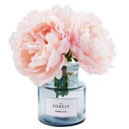 Tinsow Artificial Peony for Home Decoration, 5 Pcs Faux Peonies with Stems, Silk Flowers Bouquet for Wedding Decoration and Flower Arrangement
