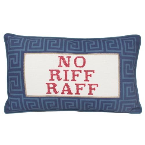 L & P Home & Gifts Lesser & Pavey No Riff Raff Cushion Pillow Talk - Fun printed design, soft feel, decorative accessory, comfortable filling, suitable for gifting