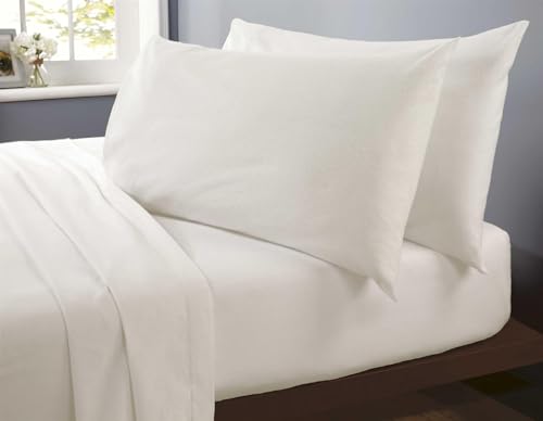 Rapport Home Microfibre Cream King Sheet Set Soft Bedding Set Luxury Easy Care Non-Iron Bedding