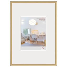 walther Design Picture Frame Silver 59,4 x 84 cm (DIN A1)with Art Glass, New Lifestyle Plastic Frame KVX684S