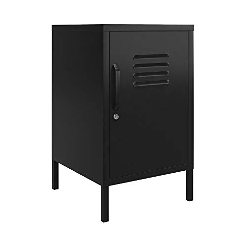 Dorel Home Mission District End Table Black Metal, 40x38x69cm (DxWxH)