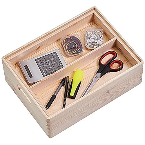Zeller 13321 Box, Wood, natural, 40 x 30 cms (15.5 x 11.5 Inches)