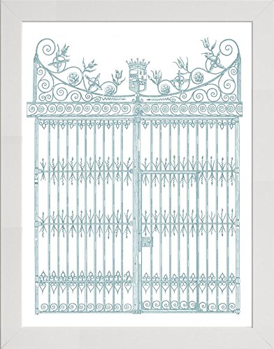 Frame Company Watson Range English GardenIV by Wild Apple Portfolio, Frame - A2, White