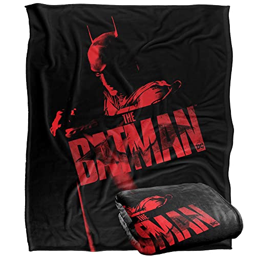 BATMAN The (2022) Blanket, Monochromatic Red Silky Touch Super Soft Throw Blanket 152 x 127 cm