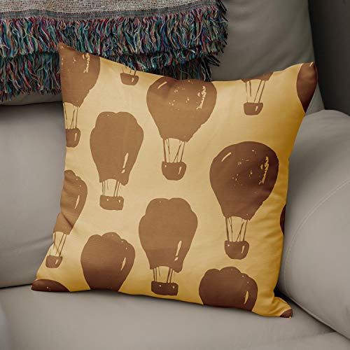 Bonamaison Decorative Cushion Cover Brown Tones, Throw Pillow Covers, Home Decorative Pillowcases for Livingroom, Sofa, Bedroom, Size:43X43 Cm - Designed and Manufactured in Turkey