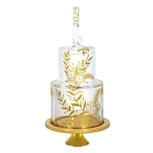Hallmark Keepsake Christmas Ornament 2025, Our Sweet Beginning 2025, Glass, Wedding Gifts
