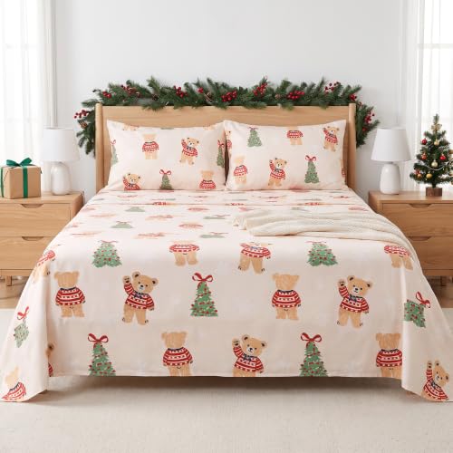 Gogreen Christmas Sheet Set Print-J King