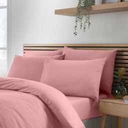 Catherine Lansfield So Soft Non-Iron Standard Pillowcase 4 Pack Coral