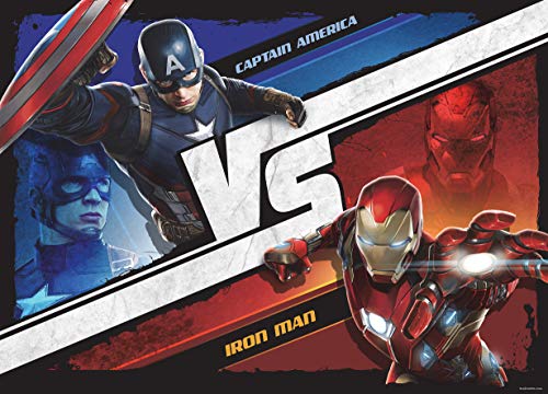 Marvel AG Design 1 Part Non-Woven Kids Avengers Giant Wall Poster, FTDNM 5256, Multi-Colour, 160 x 110 cm