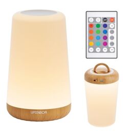 UPXNBOR Night Light, LED Touch Bedside Lamp for Bedroom, Living Room & Kids