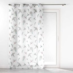 Douceur d'Intérieur Envolia Sandblasted Printed Eyelet Curtain 140 x 240 cm