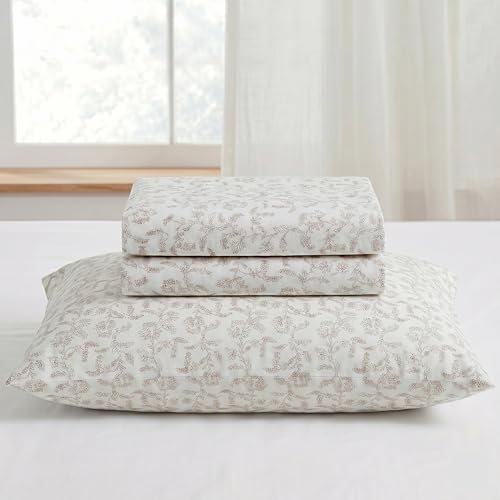 Modern Threads 4-Piece 100% Cotton Flannel Sheet Set – Soft and Durable for Every Season, Vevian Queen