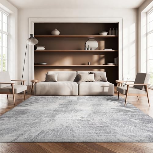 SAFAVIEH Boho Rug for Living Room, Dining Room, Bedroom - Tulum Collection, Short Pile, in Ivory and Grey, 61 X 91 cm