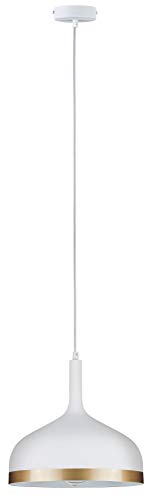 Paulmann 79628 Neordic Embla Pendant luminaire max. 1x20W Pendant lamp for E27 Lamps Ceiling lamp White matt/Gold 230V Metal Without lamp