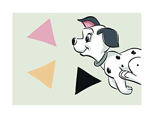 Komar Disney Wall Picture - 101 Dalmatian Angles Landscape - Children's Room, Baby Room, Decoration, Art Print - Size 40 x 30 cm (Width x Height) - No Frame - WB002-40x30 cm
