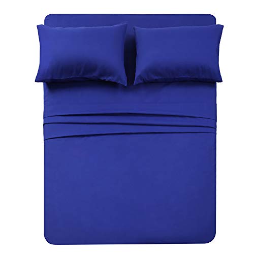 Best Season Luxury Soft Microfiber Deep Pocket Sheet Set, Wrinkle and Fade Resistant, 4 Piece
