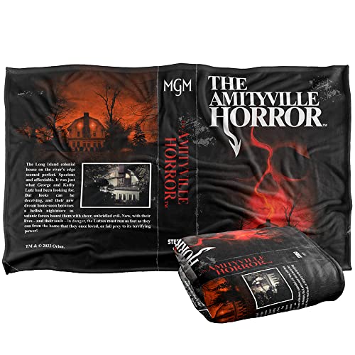 Amityville Horror - Logo Vhs Front And Back Silky Touch Super Soft Throw Blanket 91 x 147 Cm