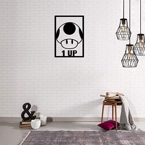 Homemania Wall Decoration, Steel, Black, 35 x 0.3 x 50 cm