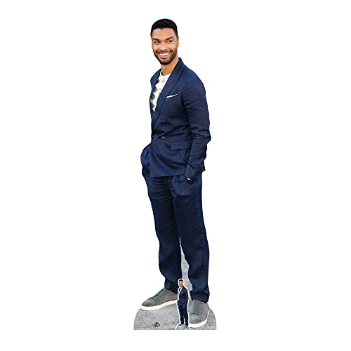 Star Cutouts CS1053 Rege-Jean Page Blue Suit Cardboard Cutout with Mini - Free Standing, Quick Set Up, Actor parties, fan displays and gifts