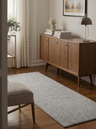 BT Carpet Wolly Runner - Living Room Rug Flat Weave Short Pile Wool Look Wool Skandi Look Dining Room Living Room Children's Room Bedroom - Cream, 80 x 200 cm