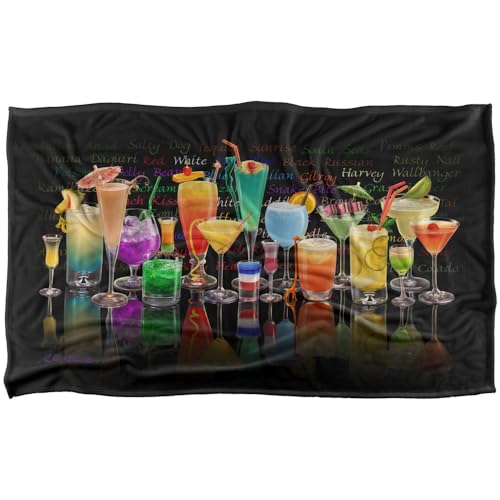 Jq Licensing - Royce Mcclure Cocktails Tropical Drinks Silky Touch Super Soft Throw Blanket 91 x 147 Cm
