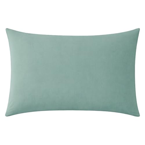 A Demain, Zephir Printed Cotton and Viscose Bamboo Pillowcases, 50 x 70 cm, Blue Grey