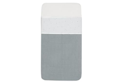 Jollein Children's Bed Sheet - Twinkling, Sea Green - 120 x 150 cm - 100% Cotton - Oeko-Tex Certified