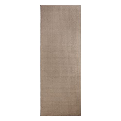 Ritz Accent Door Rug Runner with Non-Slip Latex Backing, 20-Inch by 60-Inch Kitchen & Bathroom Runner Rug, Beige