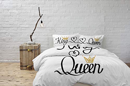 Italian Bed Linen Duvet Cover Set with Digital Print, Shine 14, 2 PLACES