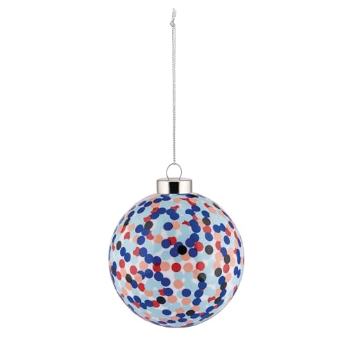 Alessi Proust AM43 3 - Design Christmas Tree Bauble, in Blown Glass, Hand-decorated