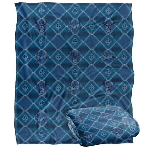 Jq Licensing - Jl-Jp Deer Southwest Blue Huntingpattern Silky Touch Super Soft Throw Blanket 152 X 127 Cm