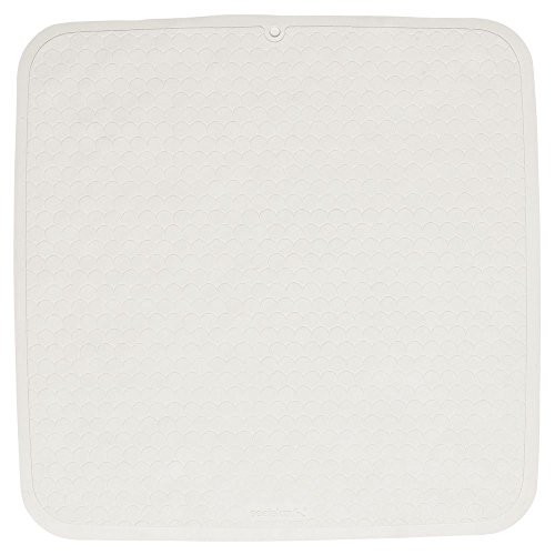 Sealskin Rubelle Ant-Slip Mat, Rubber, White, 52 x 0.4 x 52 cm