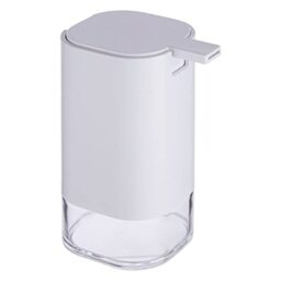Premier Housewares White Acrylic Lotion Dispenser/Durable Acrylic/Suitable For Everyday Use/Manual Soap Dispenser/Cool White Hand Soap Dispenser/Dimensions are W10 x D8 x H16cm