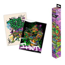 Grupo Erik Poster Teenage Mutant Ninja Turtles - Set of 2 Mini Posters 15 x 20.5 inches / 38 x 52 cm - Art Poster Shipped Rolled Up In A Protective Box - Ninja Turtles Gifts