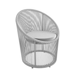 Taura Resin Lounge Chair Outdoor Light Grey, 68x70x78cm (DxWxH)