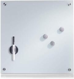 Zeller 11600 Memo Board 40 x 40 White Glass