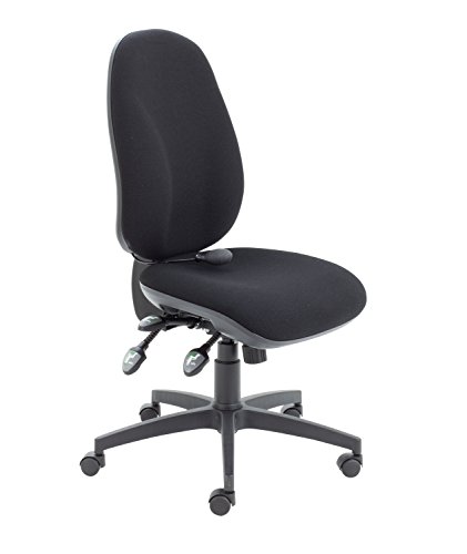 Office Hippo Physio Approved Desk Chair, Ergonomic Home & Office Chair With Adjustable Seat, Back & Lumbar Pump For Comfort & Support, Computer Chair With Seat Slide - Black