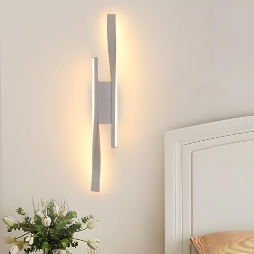 Comely Indoor Wall Light, Modern LED Wall Lamp, 16W 1800LM, Acrylic Lighting Wall Light for Bedroom, Living Room, Dining Room, Hallway, Staircase, 3000K Warm Light