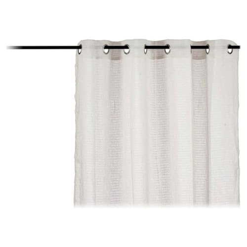 Gift Decor White Polyester Curtain (140 x 260 cm) (140 x 260 cm)