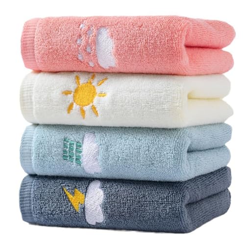 "LRUUIDDE Bathroom Hand Towels Set of 4, Hand Towel Soft 100% Cotton Towel Highly Absorbent Hand Towel, Hand Towels for Bath, Hand, Face, Gym and Spa, Size 14"" x 29"""