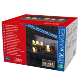 Konstsmide Christmas Outdoor Figures Decoration/Outside Lights LED Acrylic Five Baby Pandas/Outdoor Lighting (IP44) / 40 Warm White LEDs/Transparent Cable