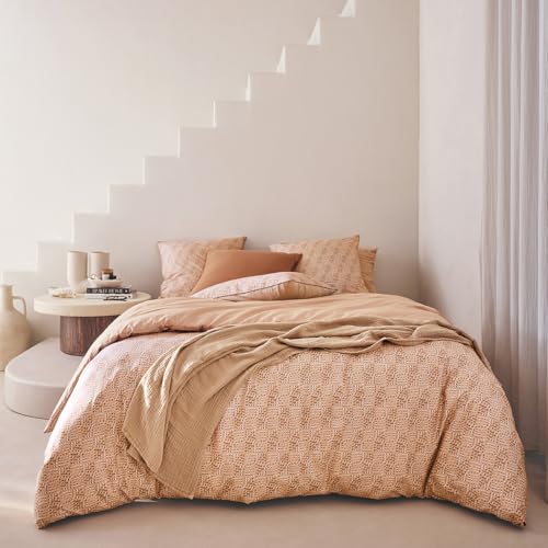 Essix Hypnos Cotton Percale Duvet Cover, 260 x 240 cm, Beige