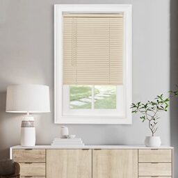 "Achim Home Furnishings Window Blinds, Vinyl, Alabaster, 35"" W X 64"" H"