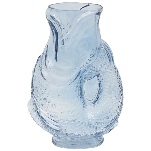 Lesser & Pavey Fish Blue Fresh and Artificial Stylish Jugs and Vases - Decorative flower jug, Practical serving accessory, Durable reusable finish, Contemporary d??cor accent, Ideal present