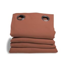 Moondream DecibelControl™ 3-in-1 Noise Cancelling Curtain - Noise Insulation - Thermal Winter + Summer - 100% Blackout - Patented Technology - Made in EU - Eyelets - Red MC7005 - 135L x 250H cm