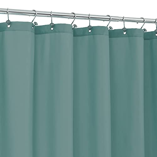 ALYVIA SPRING Extra Long Fabric Bath Liner Shower Curtain Waterproof - 72'' x 84'', Soft & Lightweight XL Shower Curtain with 3 Magnets, Machine Washable - 72x84, Sea Teal