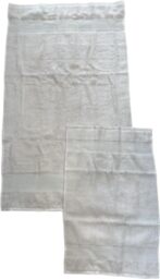 BELLORA Cotton Bidet and Face Towel Set - Wash-resistant Towels Includes 1 Face Towel 55 x 100 cm and 1 Guest Bidet Towel 40 x 60 cm - 2 Piece Towels