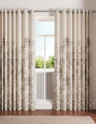 Ted Baker Rhapsody Blackout Lined Curtains Linen, Cream